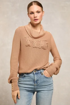 Daisy Roll Neck Knit (Camel)