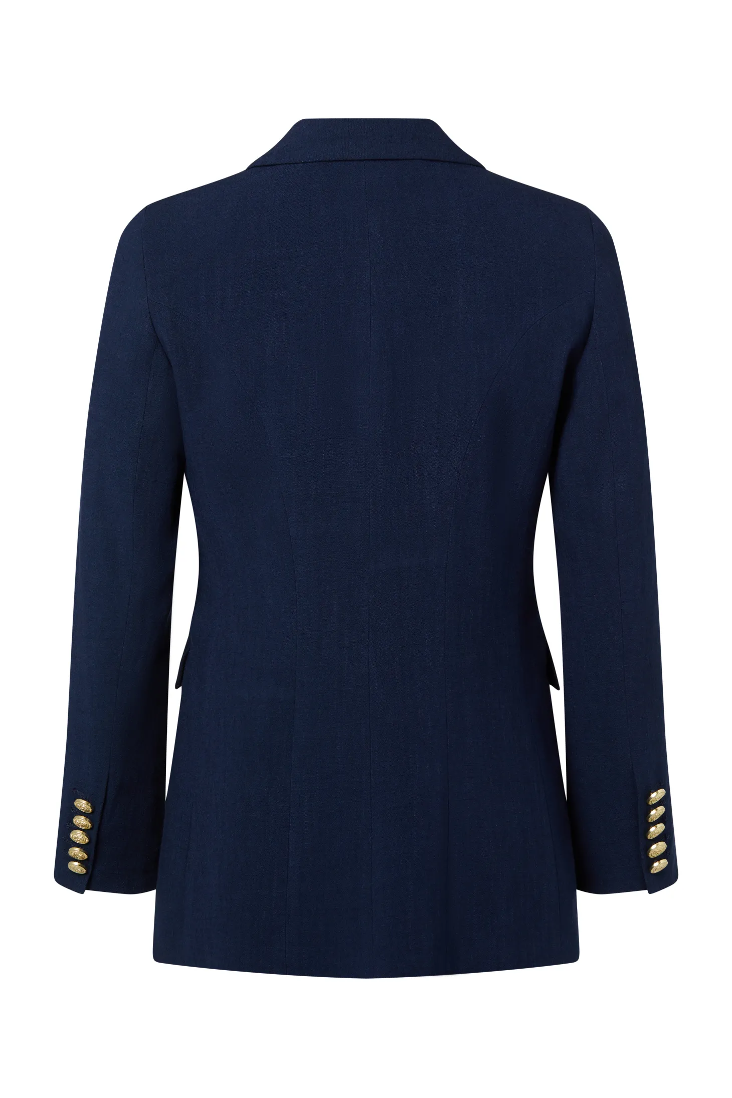 Double Breasted Blazer (Navy Linen)