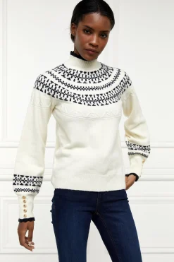 Elodie Roll Neck Knit (Natural)