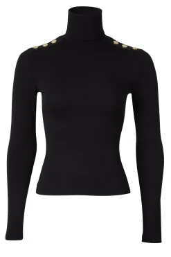 Essential Roll Neck (Black)