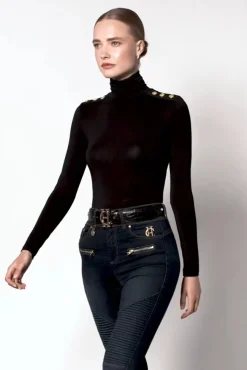 Essential Roll Neck (Black)