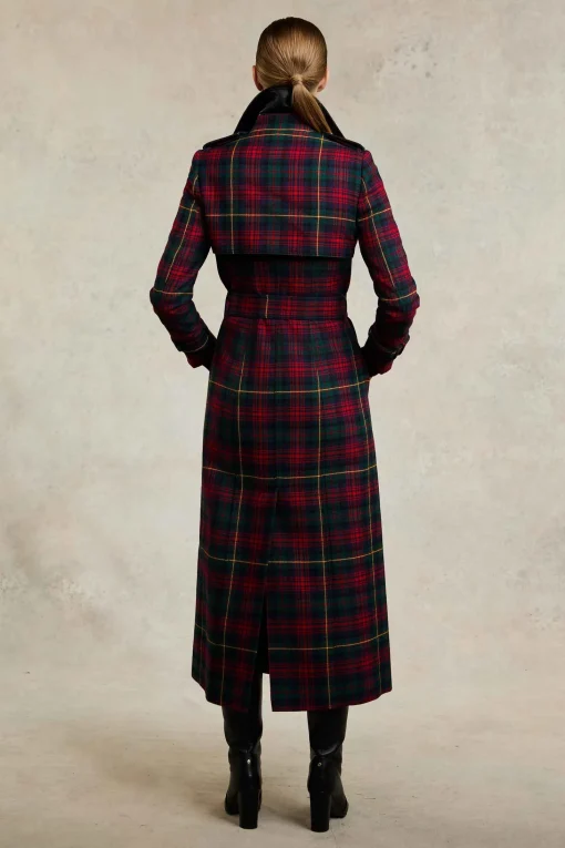 Full Length Marlborough Trench Coat (Logan Tartan)