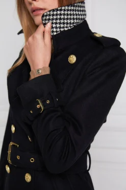 Full Length Marlborough Trench Coat (Soft Black)