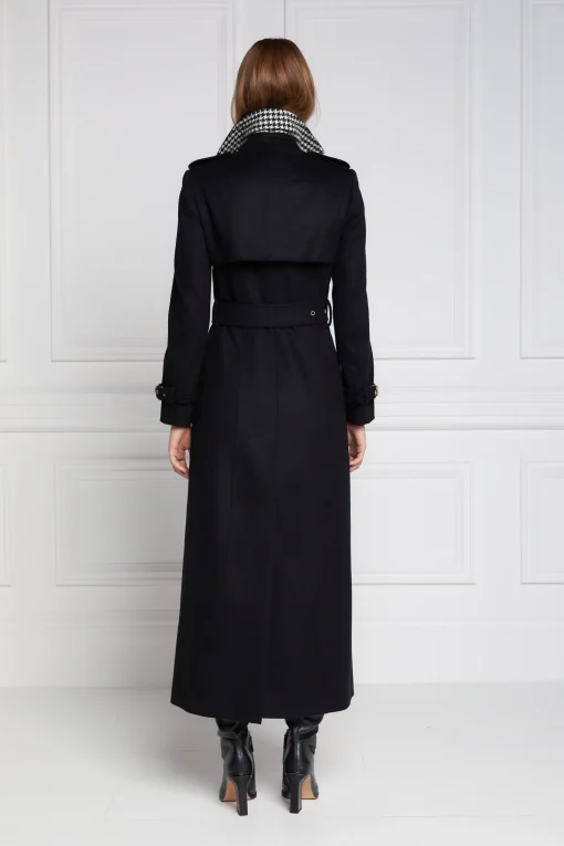 Full Length Marlborough Trench Coat (Soft Black)