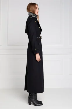 Full Length Marlborough Trench Coat (Soft Black)