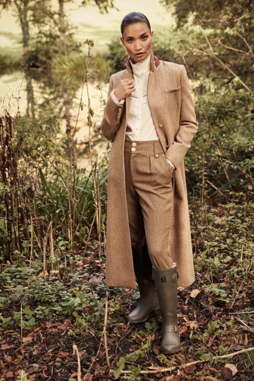Full Length Regency Coat (Brown Herringbone)