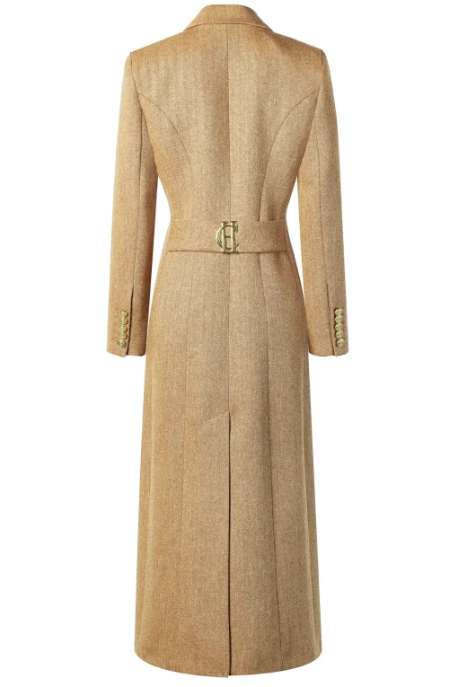 Full Length Regency Coat (Brown Herringbone)