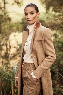 Full Length Regency Coat (Brown Herringbone)
