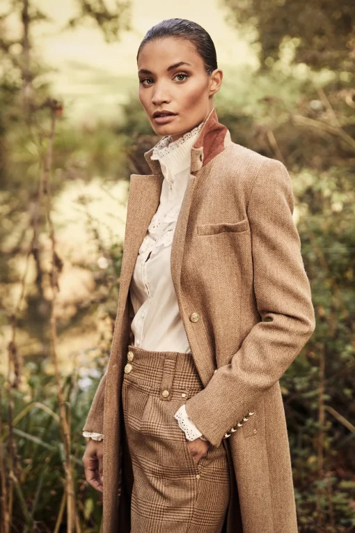Full Length Regency Coat (Brown Herringbone)