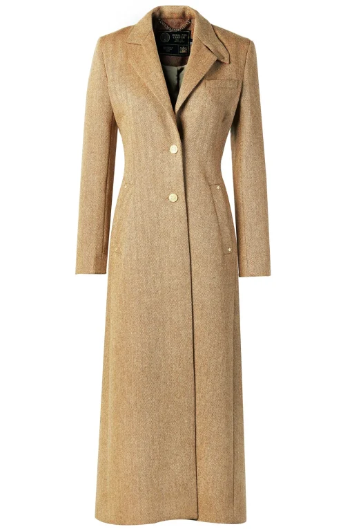 Full Length Regency Coat (Brown Herringbone)