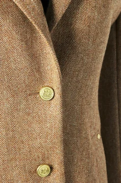 Full Length Regency Coat (Brown Herringbone)