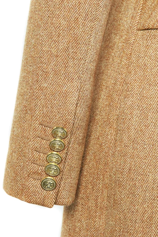 Full Length Regency Coat (Brown Herringbone)
