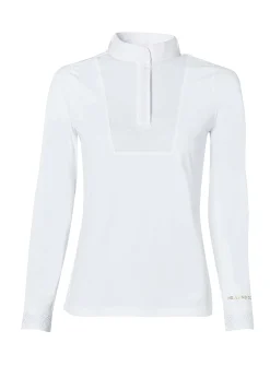 Gatcombe Long Sleeve Show Shirt (White)