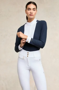 Gatcombe Long Sleeve Show Shirt (Ink Navy)