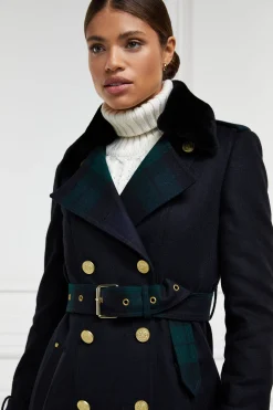 Gold Label Trench (Soft Navy Blackwatch)