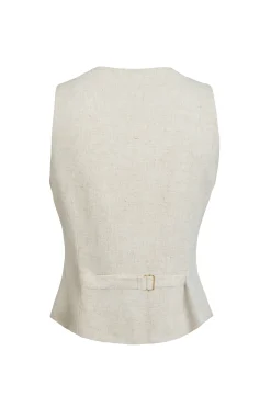 Hampton Waistcoat (Natural Linen)