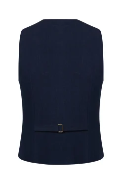 Hampton Waistcoat (Navy Linen)