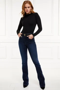 Harper Long Sleeve Bodysuit (Black)