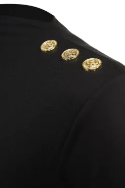 Harper Long Sleeve Bodysuit (Black)