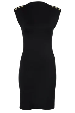 Harper Sleeveless Mini Dress (Black)