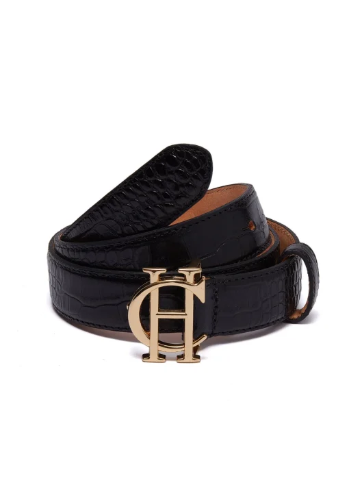 HC Classic Slim Belt (Black Croc)