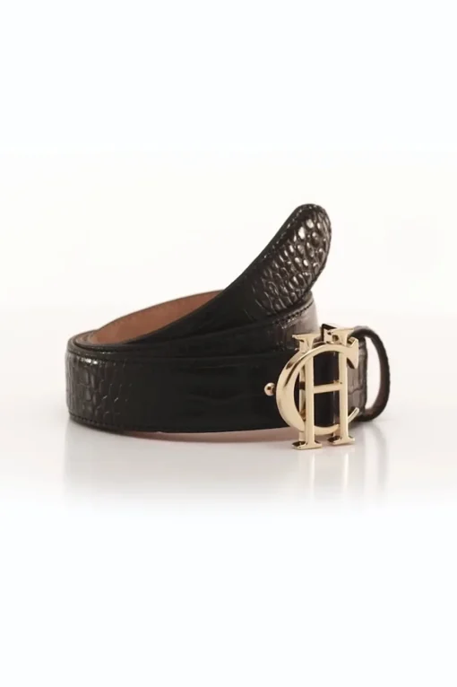HC Classic Slim Belt (Black Croc)