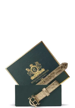 HC Classic Slim Belt (Champagne Croc)