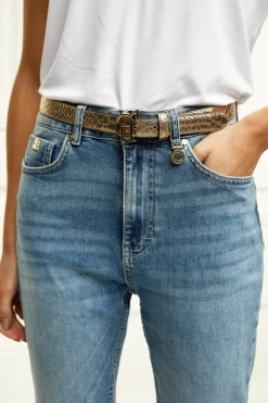 HC Classic Slim Belt (Champagne Croc)
