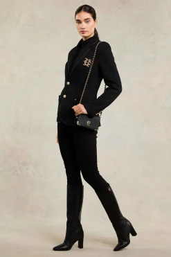 Henley Blazer (Black Black)