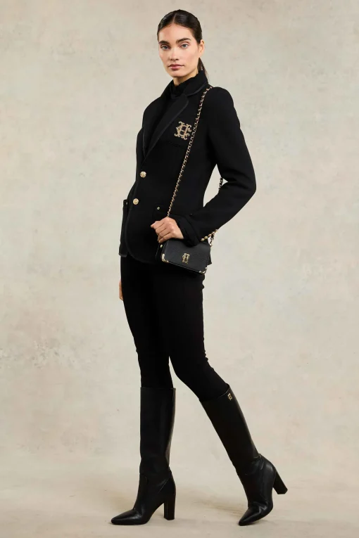 Henley Blazer (Black Black)