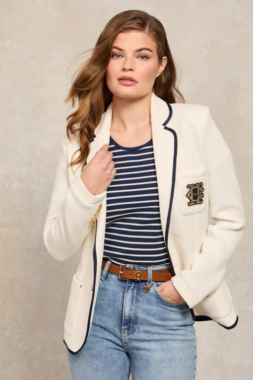Henley Blazer (Cream)