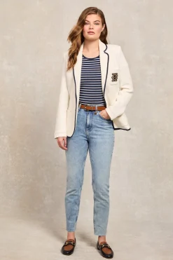 Henley Blazer (Cream)
