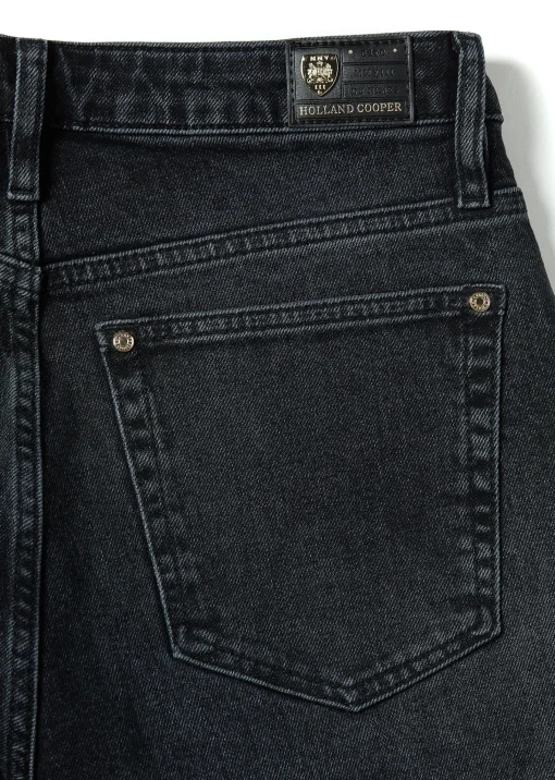 High Rise Slim Jean (Washed Black)