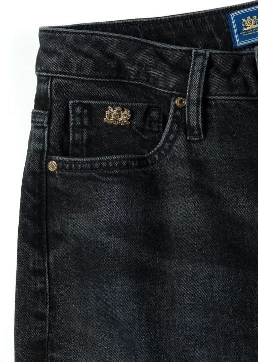High Rise Slim Jean (Washed Black)