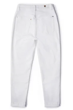 High Rise Slim Jean (White)