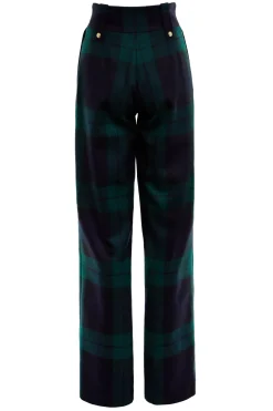 High Waisted Straight Trouser (Blackwatch)