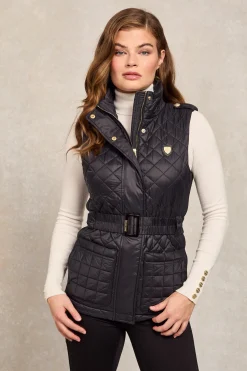 Juliana Belted Gilet (Black)