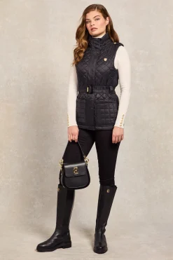 Juliana Belted Gilet (Black)