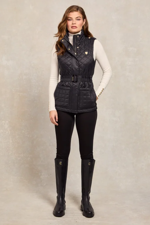 Juliana Belted Gilet (Black)
