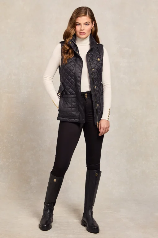 Juliana Belted Gilet (Black)