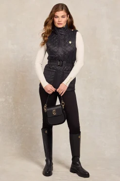 Juliana Belted Gilet (Black)
