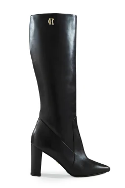 Kensington Knee Boot (Black Leather)