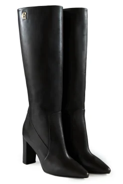 Kensington Knee Boot (Black Leather)