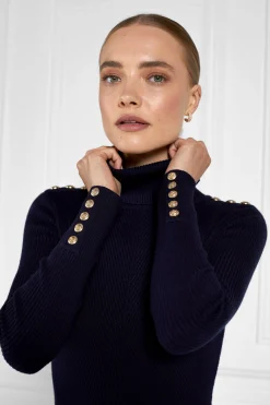 Kensington Midi Jumper Dress (Ink Navy)