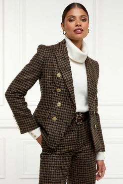 Knightsbridge Blazer (Chocolate Houndstooth)