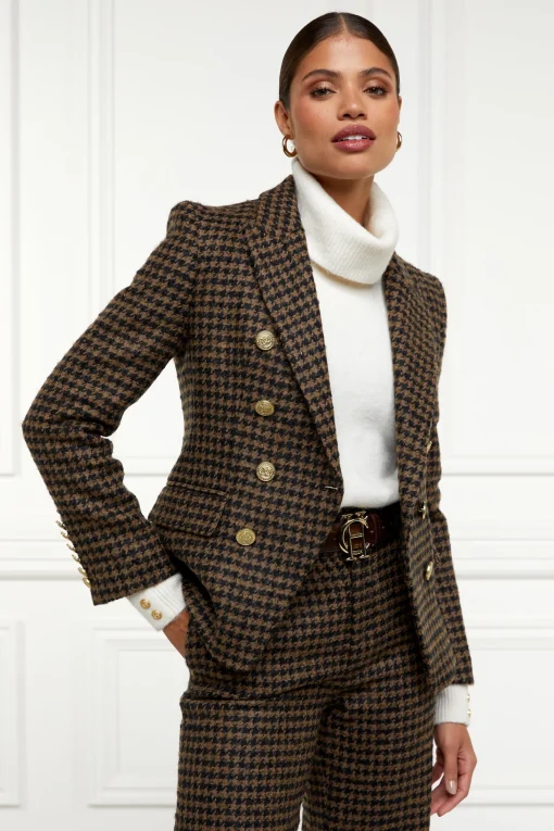 Knightsbridge Blazer (Chocolate Houndstooth)