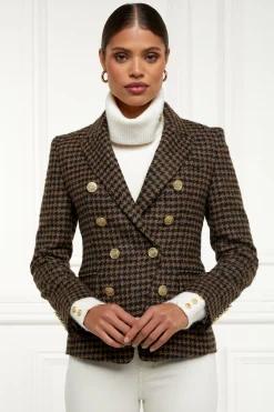 Knightsbridge Blazer (Chocolate Houndstooth)
