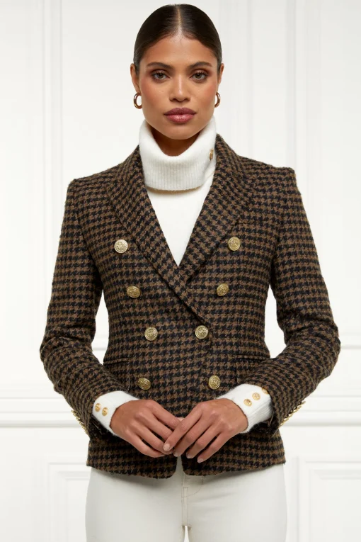 Knightsbridge Blazer (Chocolate Houndstooth)