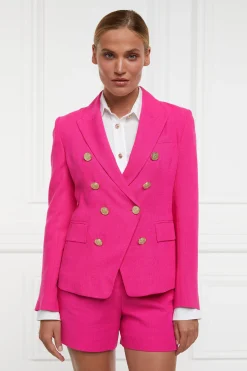 Knightsbridge Blazer (Hot Pink Linen)