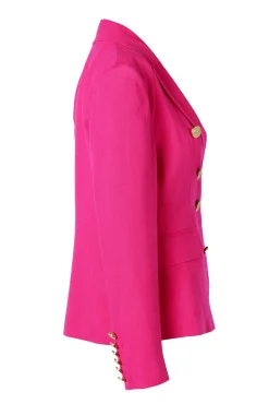 Knightsbridge Blazer (Hot Pink Linen)